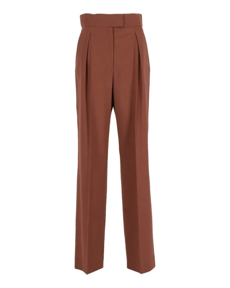Valentino Garavani Straight-Leg-Hose mit Falten - Braun Braun