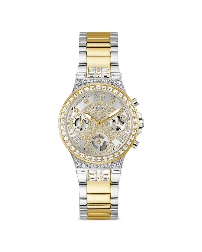 Guess Quarz-Armbanduhr mit Kristallen 36mm - Silber Silber