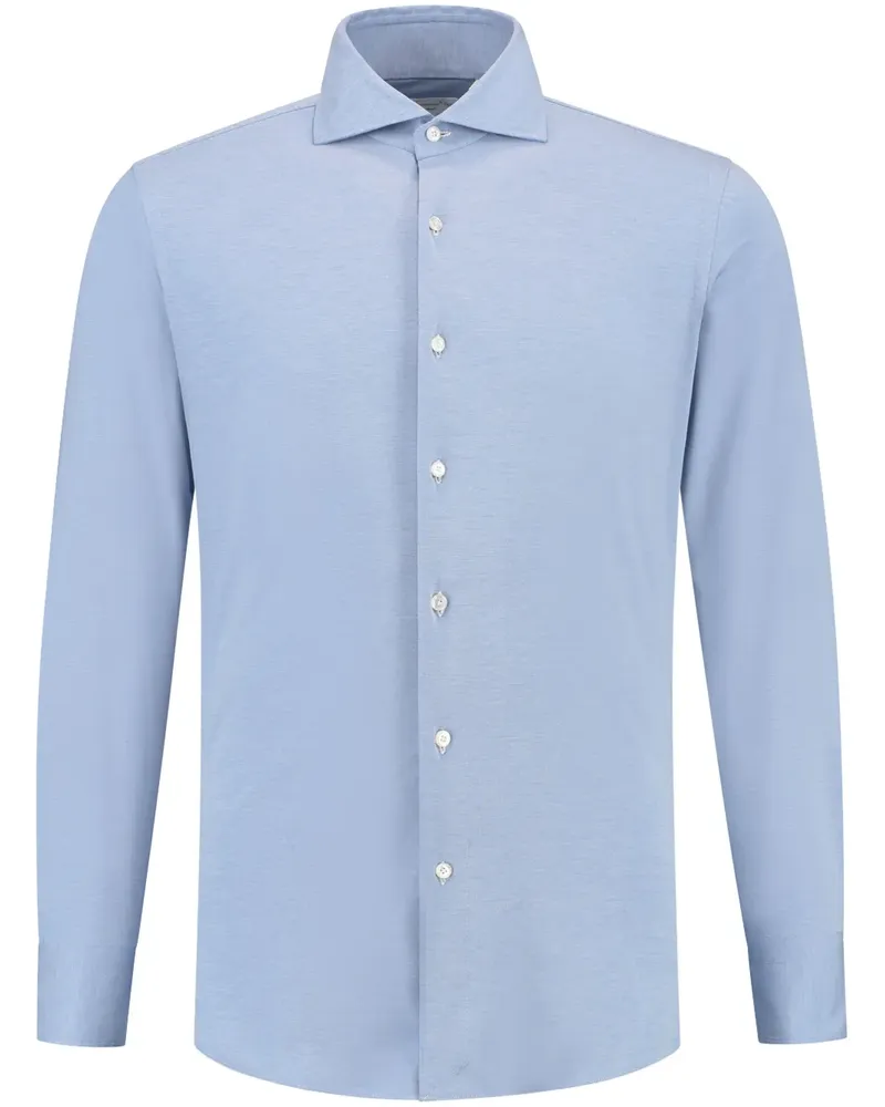 Finamore 1925 Klassisches Hemd - Blau Blau