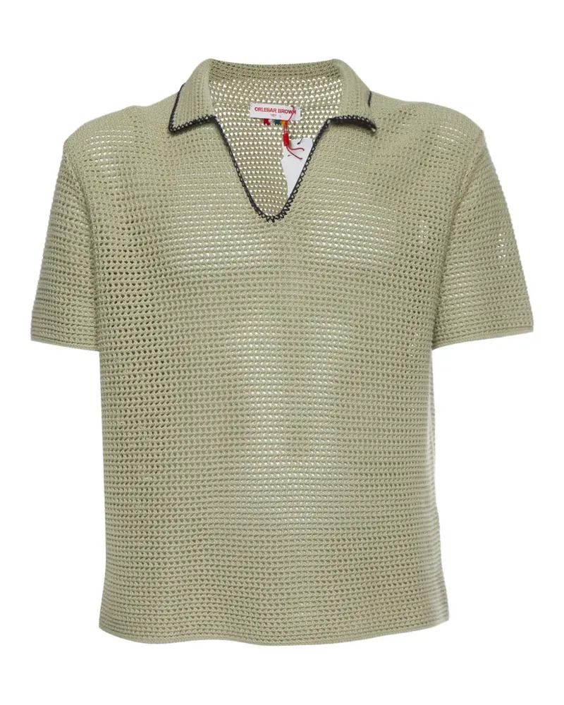 Orlebar Brown Gehäkeltes T-Shirt - Grün Grün