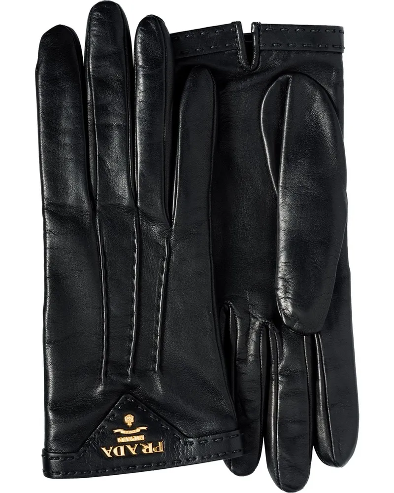 Prada Handschuhe aus Nappaleder - Schwarz Schwarz