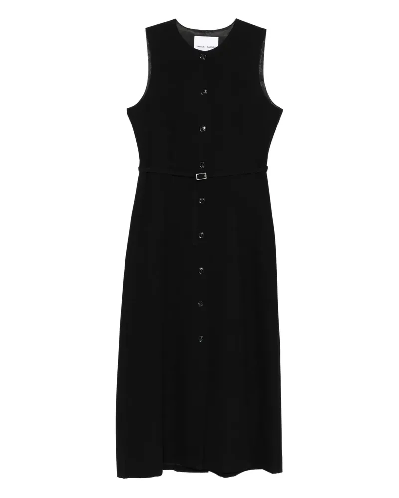 Samsøe & Samsøe Saruma Midikleid - Schwarz Schwarz