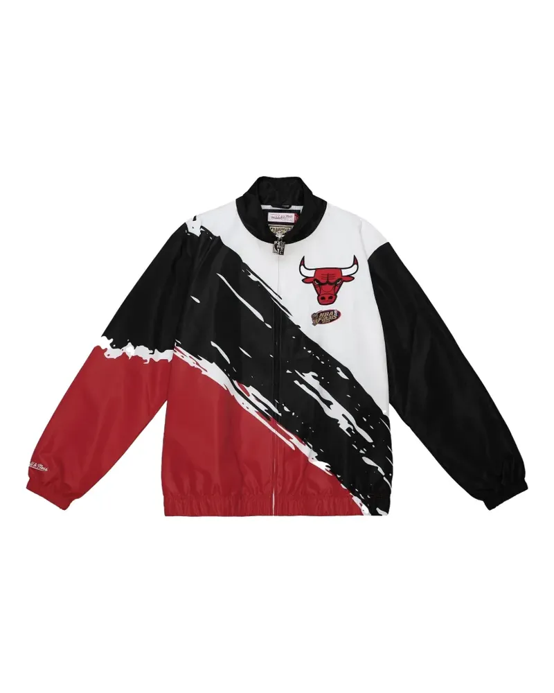 Mitchell & Ness NBA Chicago Bulls" Paintbrush Windbreaker - Weiß Weiß