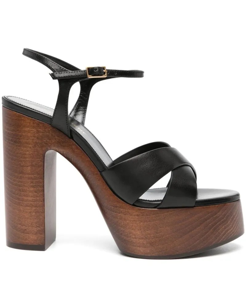 Saint Laurent Bianca Sandalen 125mm - Schwarz Schwarz