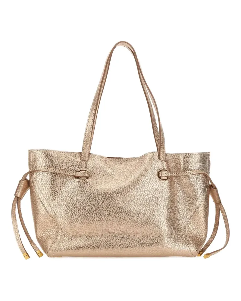 Gianni Chiarini Gehämmerte Schultertasche mit Kordelzug - Rosa Rosa
