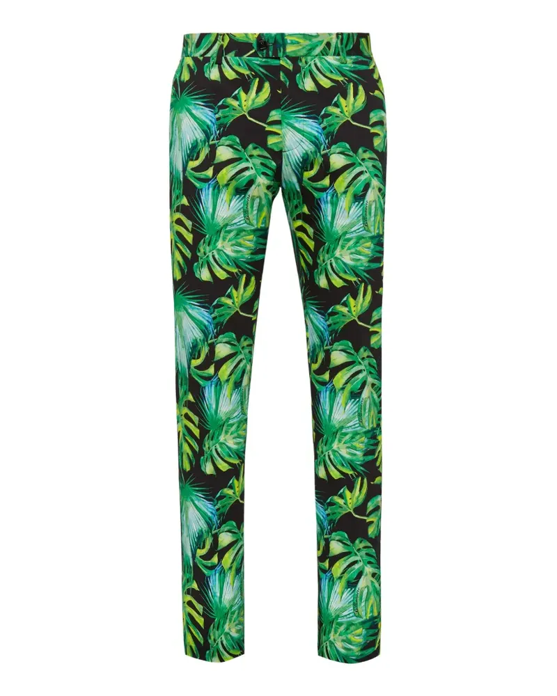 Billionaire FS Palms printed slim-fit trousers - Grün Grün