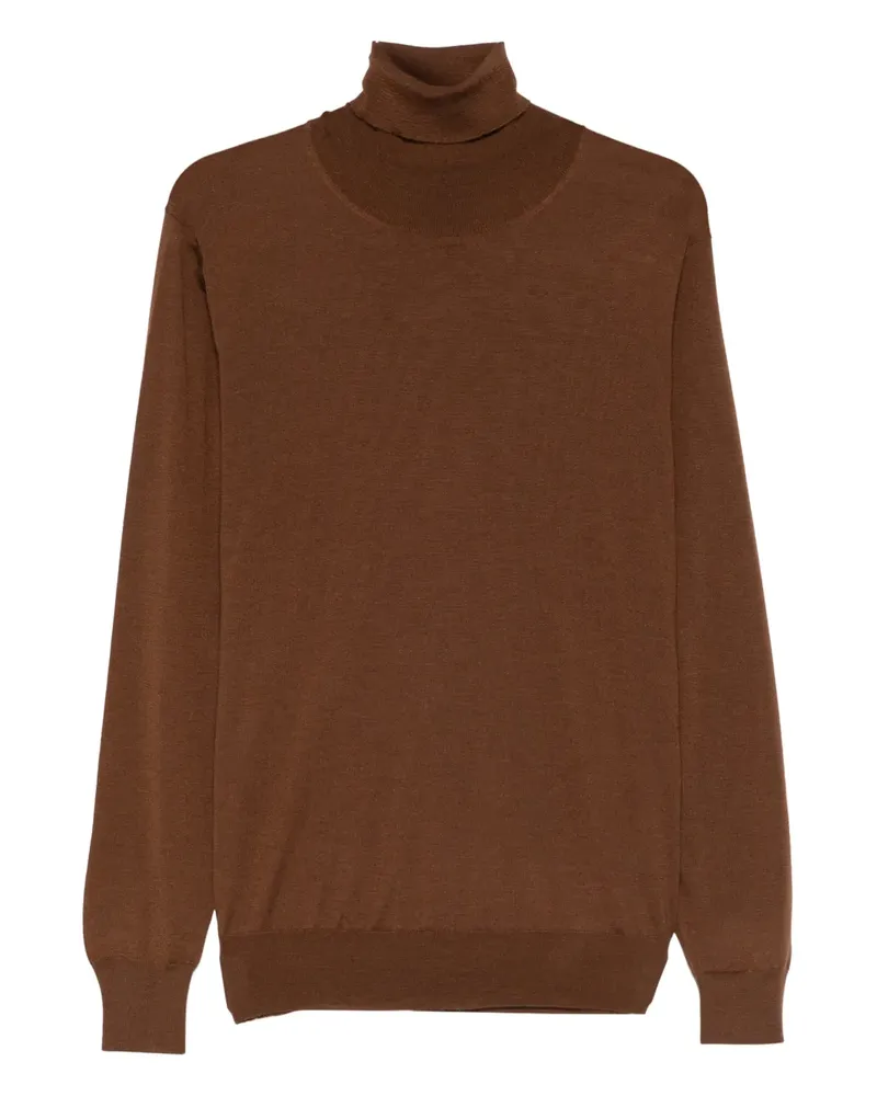 Dell'oglio Pullover mit Rollkragen - Braun Braun