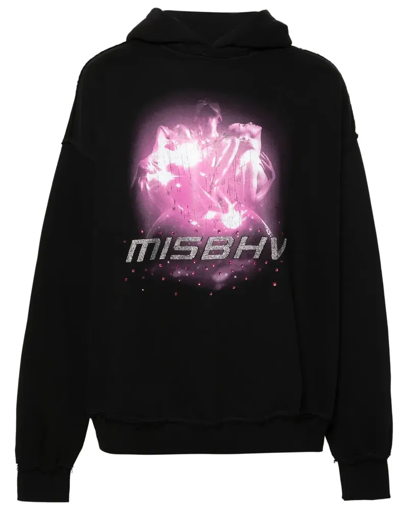 MISBHV Hoodie mit grafischem Print - Schwarz Schwarz