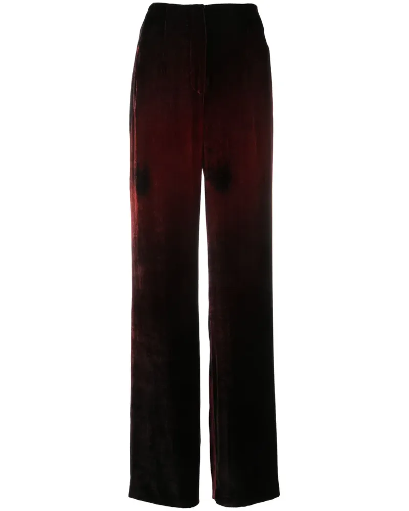 Alberta Ferretti Gerade Hose mit Farbverlauf-Effekt - Rot Rot