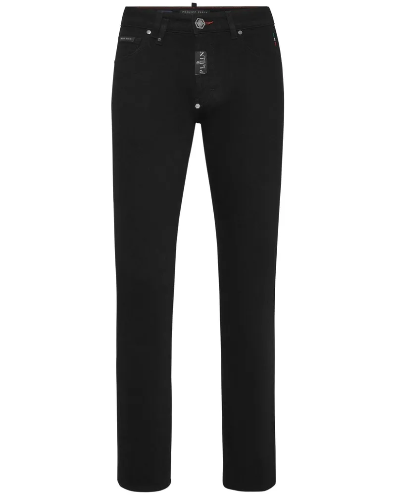 Philipp Plein Straight Supreme Jeans - Schwarz Schwarz