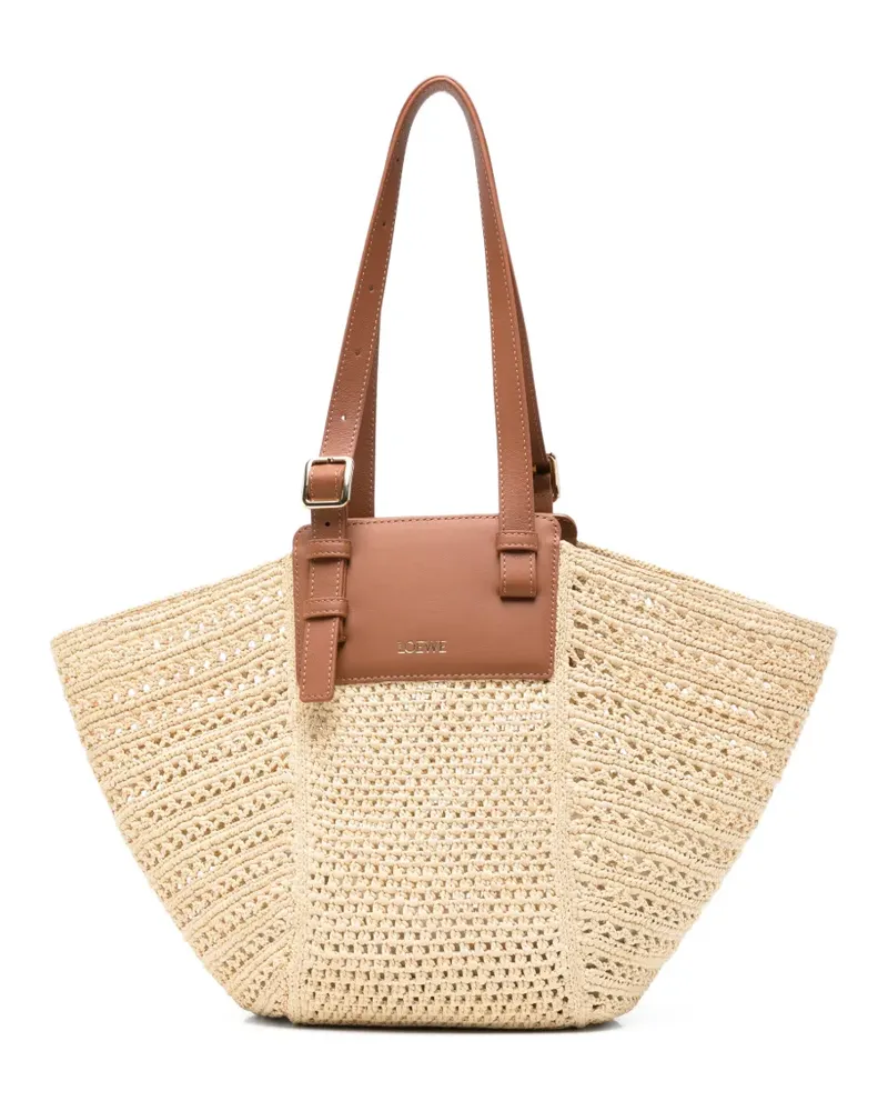 Loewe medium Hammock woven tote bag - Nude Nude