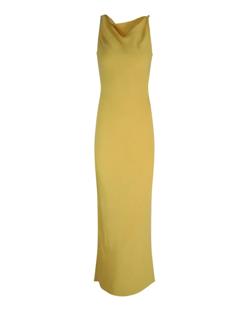Cult Gaia Celestina cowl-neck long dress - Gelb Gelb