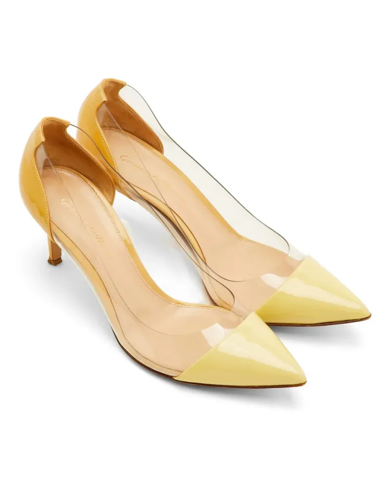 Gianvito Rossi Plexi Pumps mit spitzer Kappe - Nude Nude