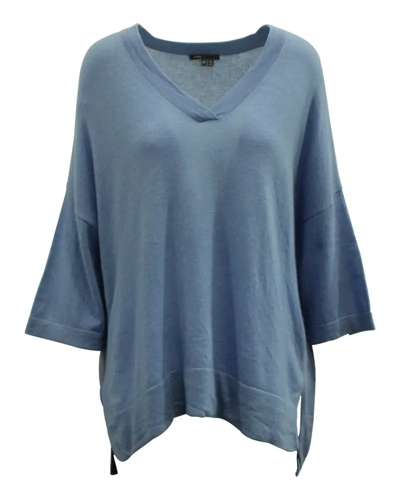 Vince V-neck three-quarter sleeve top - Blau Blau