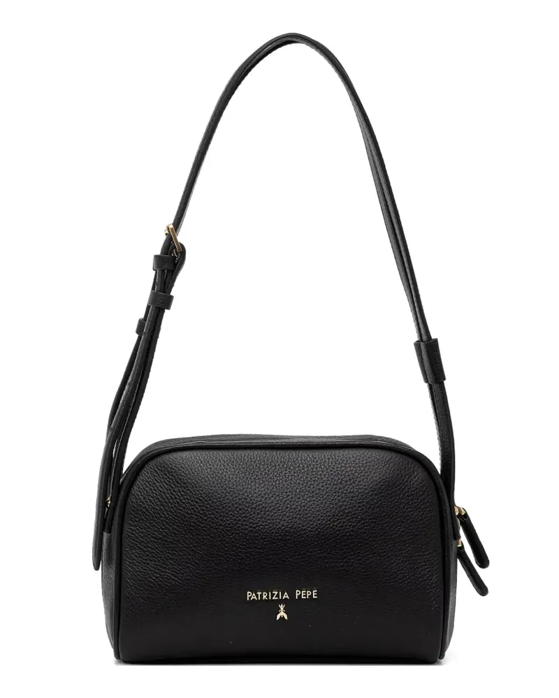 Patrizia Pepe grained leather tote bag - Schwarz Schwarz