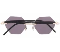 Sonnenbrille mit geometrischen Gläsern