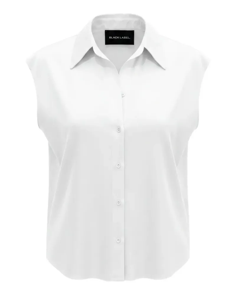 Black Label sleeveless shirt - Weiß Weiß