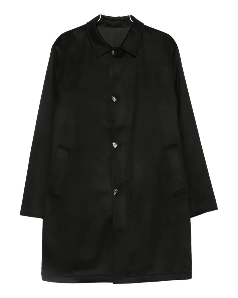 KIRED single-breasted cashmere coat - Schwarz Schwarz