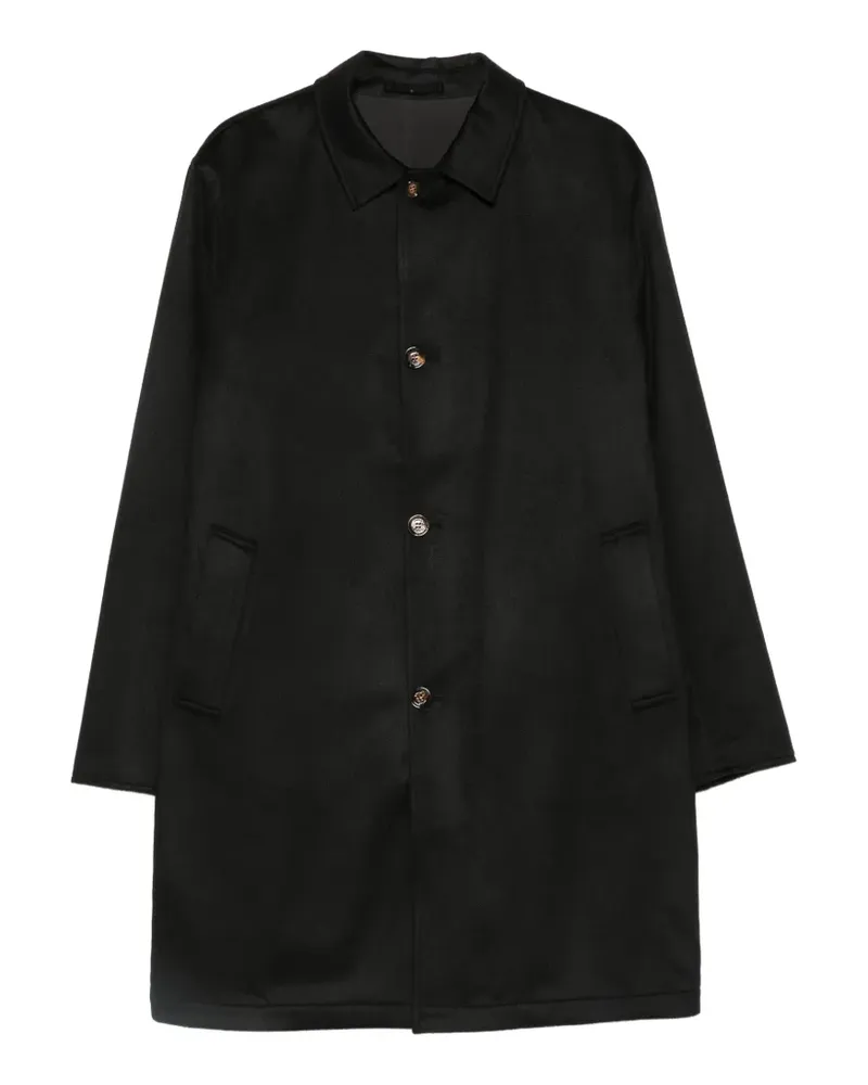 KIRED single-breasted cashmere coat - Schwarz Schwarz