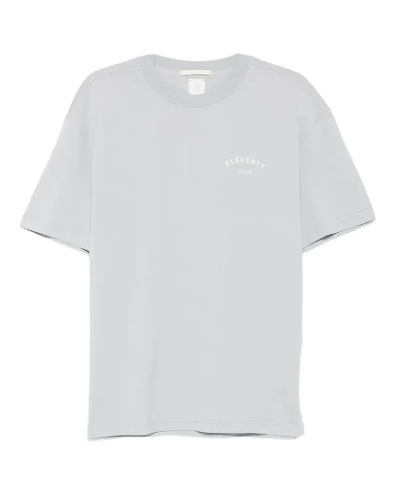 Eleventy logo-print T-shirt - Grau Grau