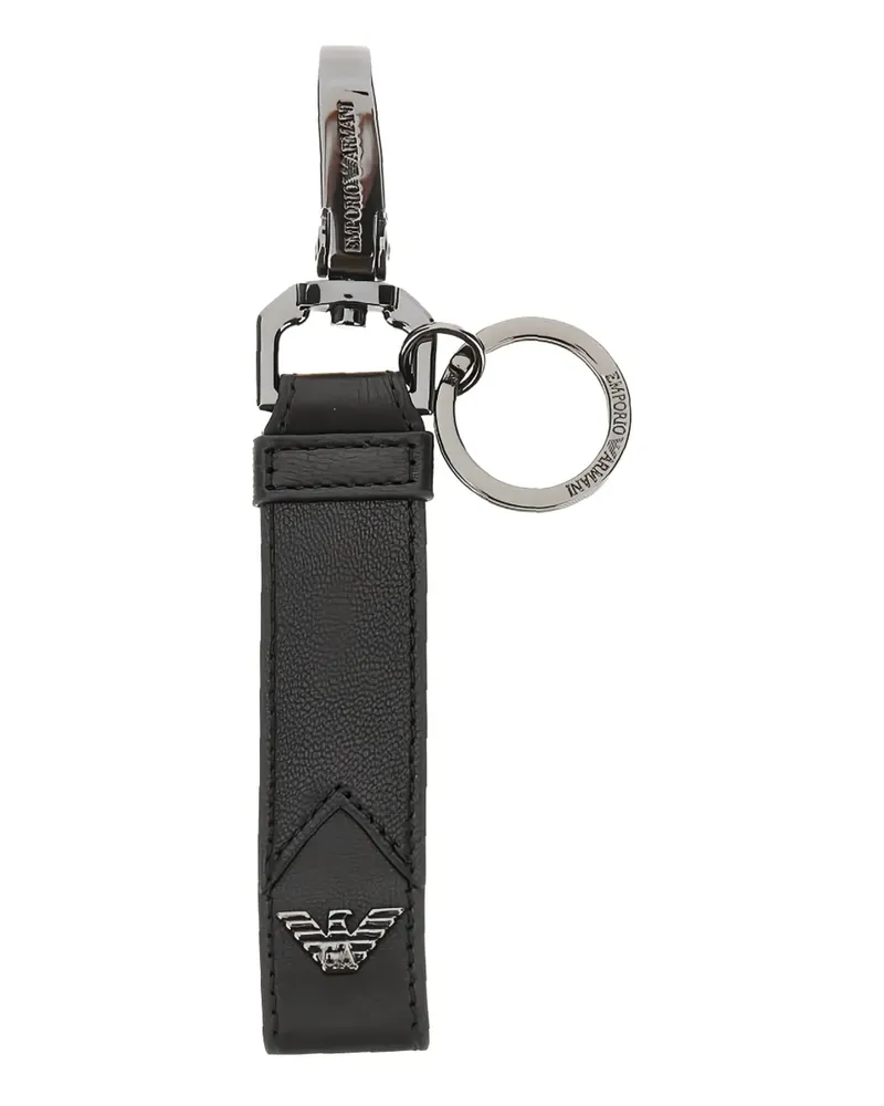 Emporio Armani Schlüsselanhänger mit Logo - Schwarz Schwarz
