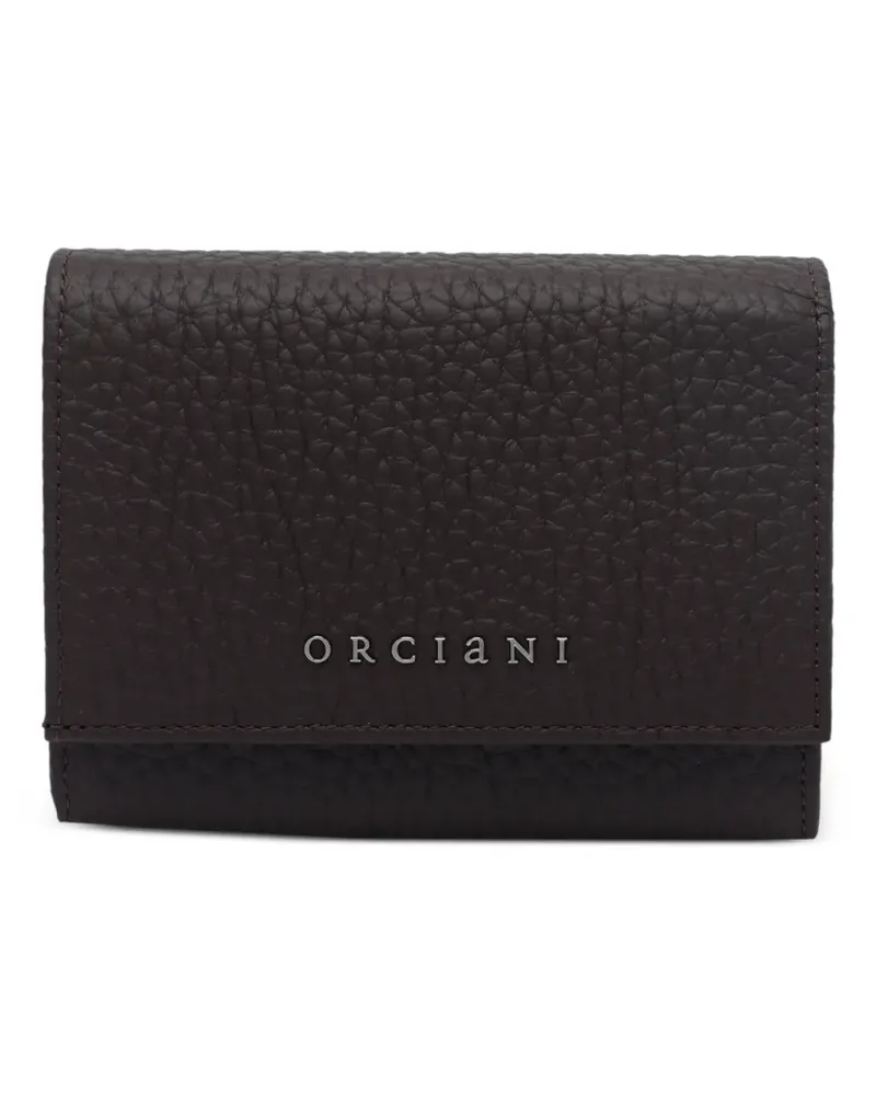 Orciani Portemonnaie aus gekörntem Leder - Braun Braun