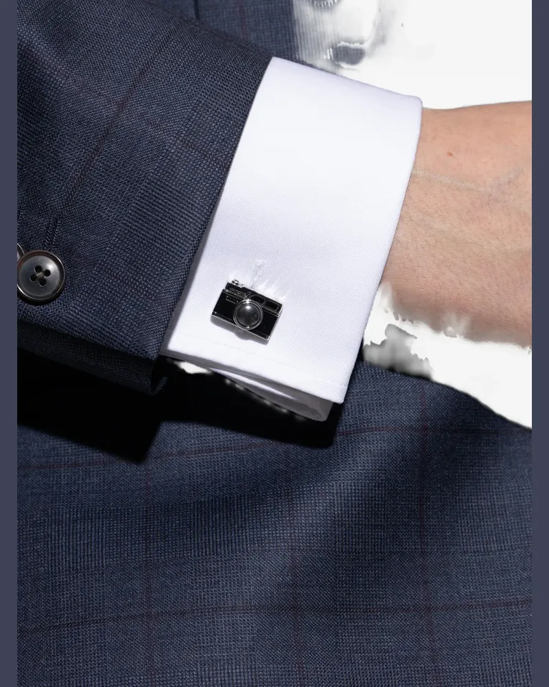 Paul Smith camera-motif cufflinks - Silber Silber