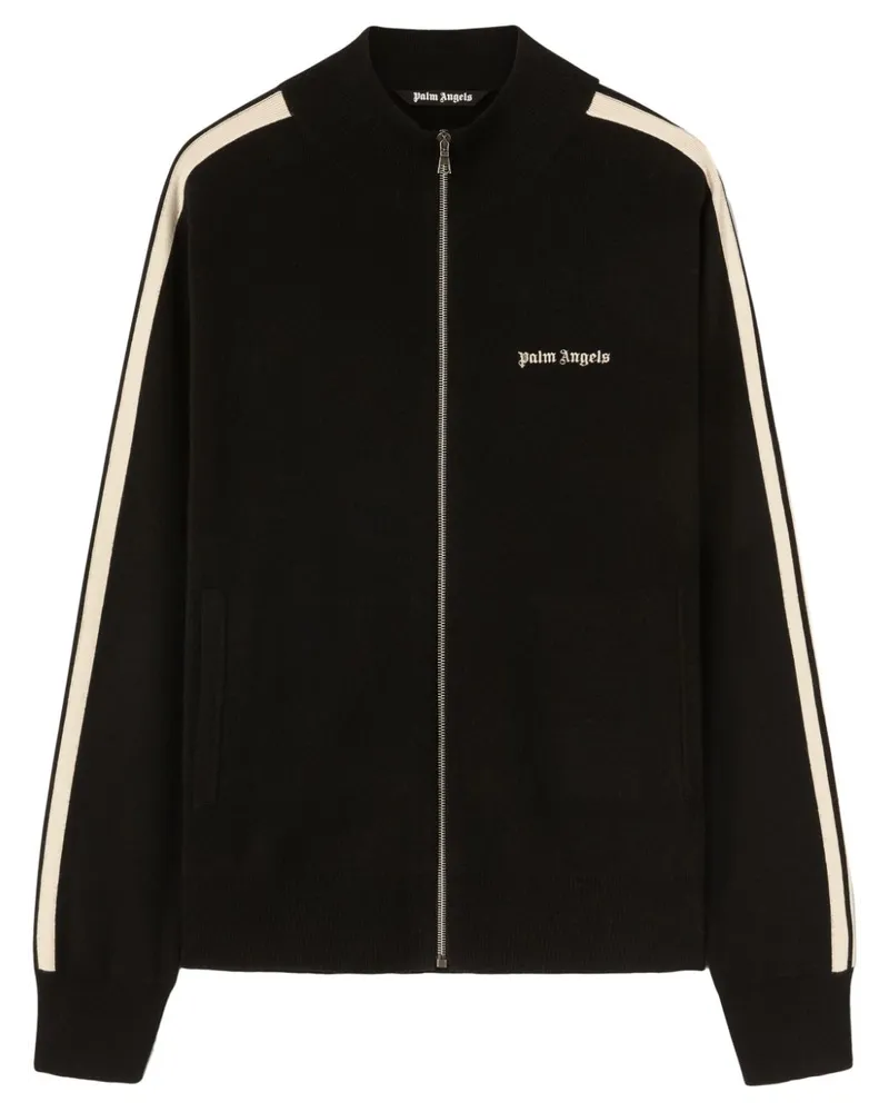 Palm Angels Jacke mit Logo-Stickerei - Schwarz Schwarz