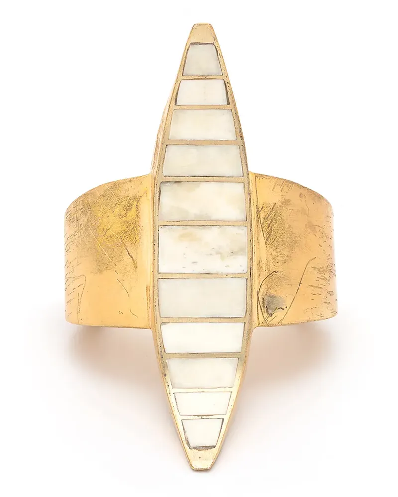 Parts Of Four Crescent Armspange - Gold Gold