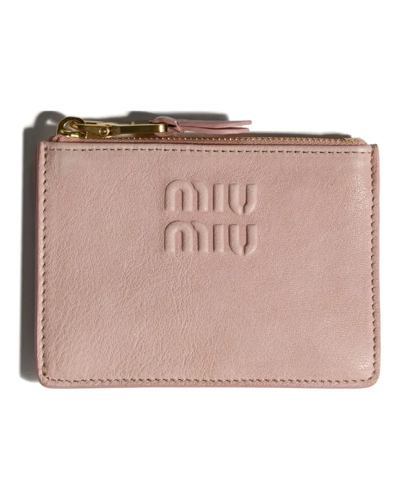 Miu Miu nappa-leather card holder - Rosa Rosa
