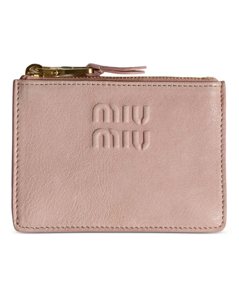 Miu Miu nappa-leather card holder - Rosa Rosa
