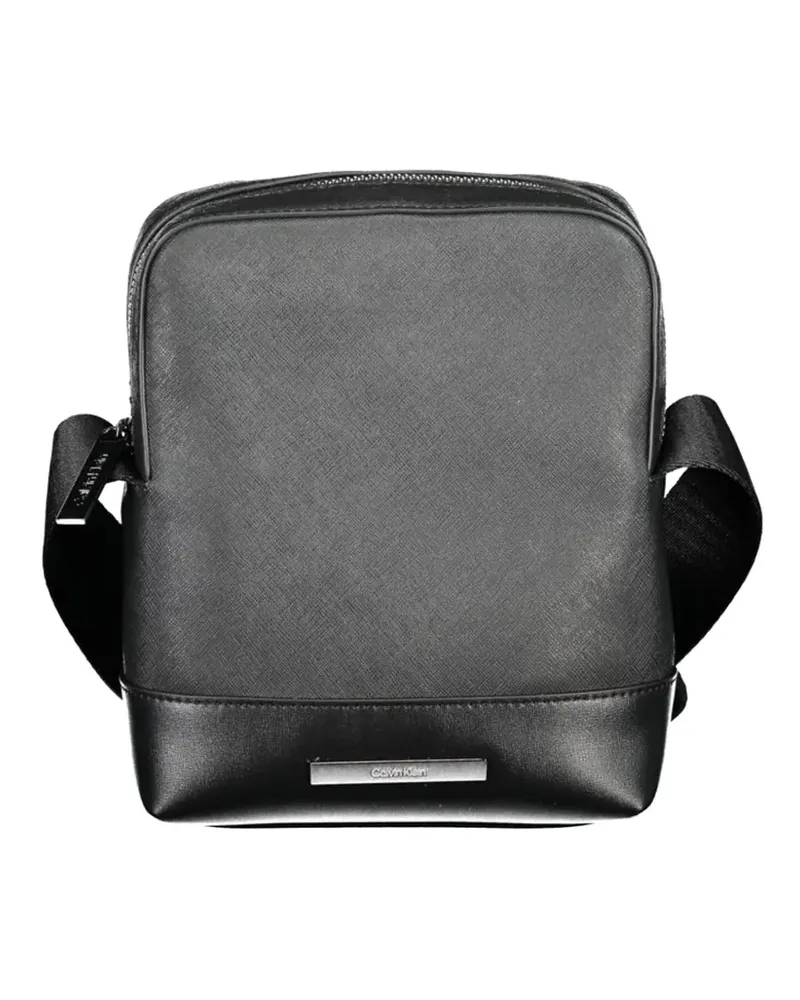 Calvin Klein logo-plaque messenger bag - Schwarz Schwarz