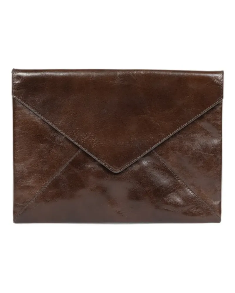 Dries van Noten Klassische Clutch - Braun Braun