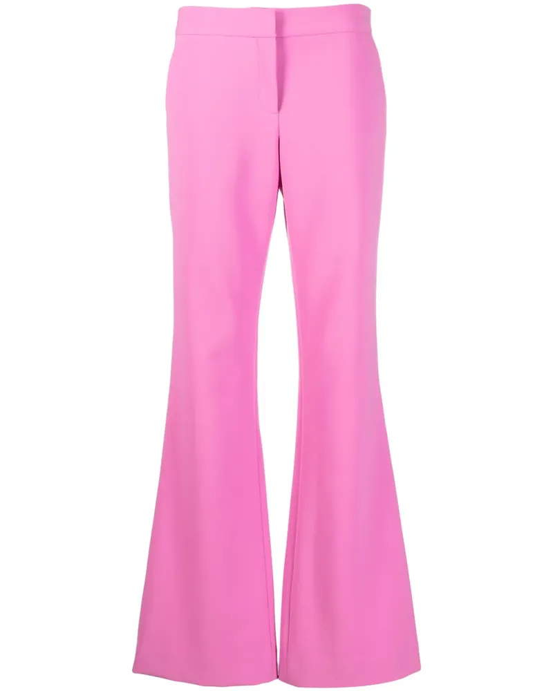 Prabal Gurung Ausgestellte High-Waist-Hose - Rosa Rosa