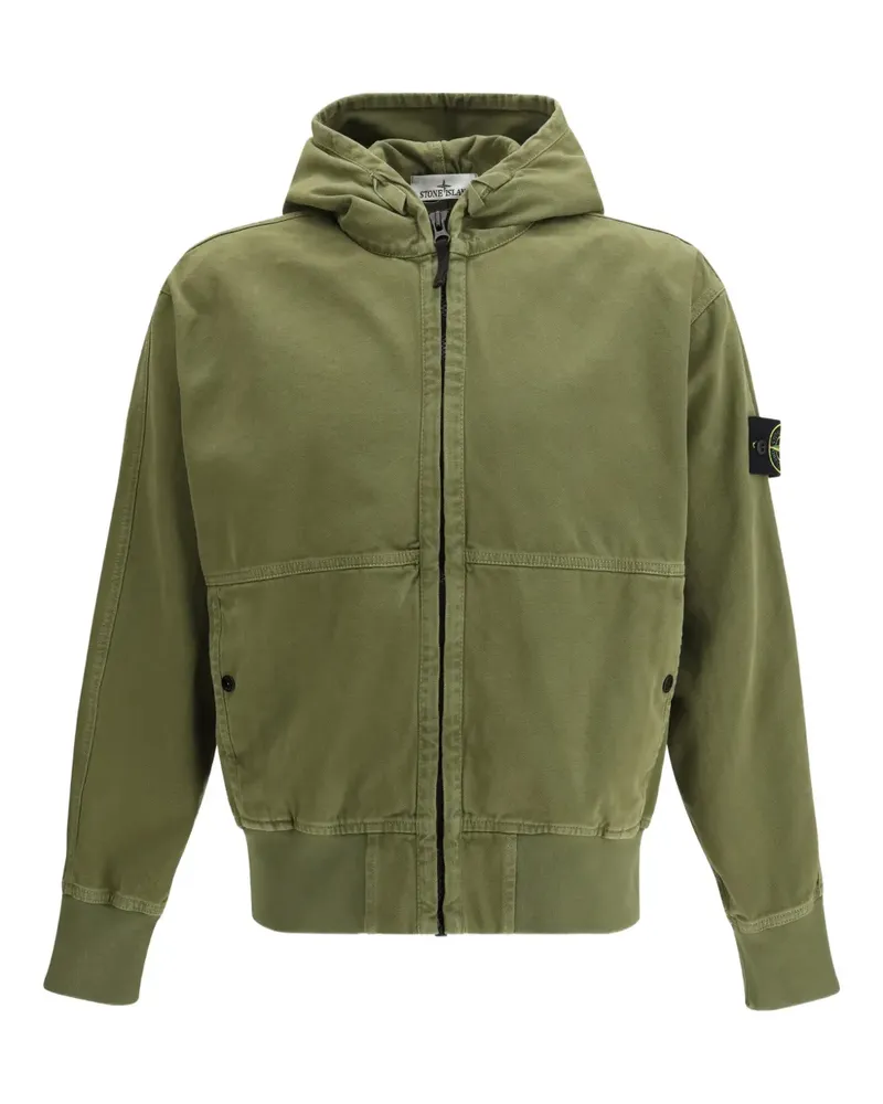 Stone Island hooded zip jacket - Grün Grün