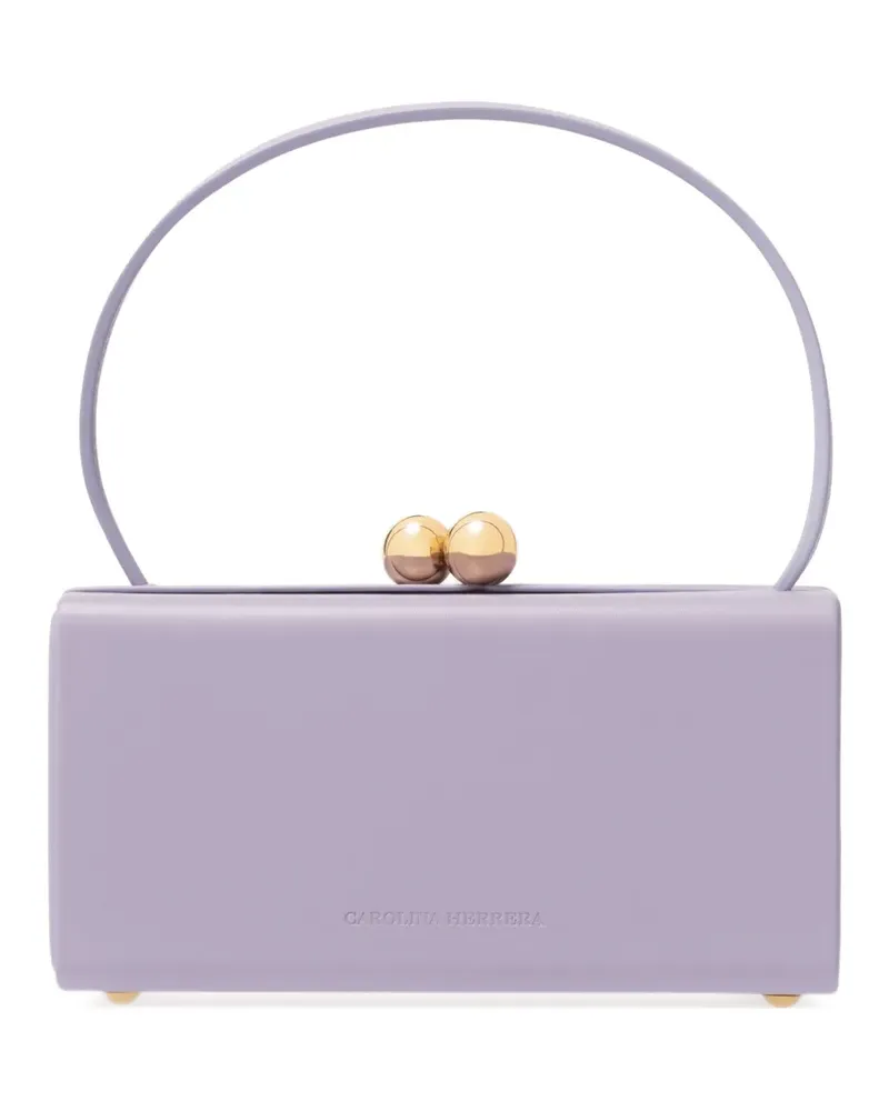 Carolina Herrera New York Mimi Mini-Tasche aus Leder - Violett Violett