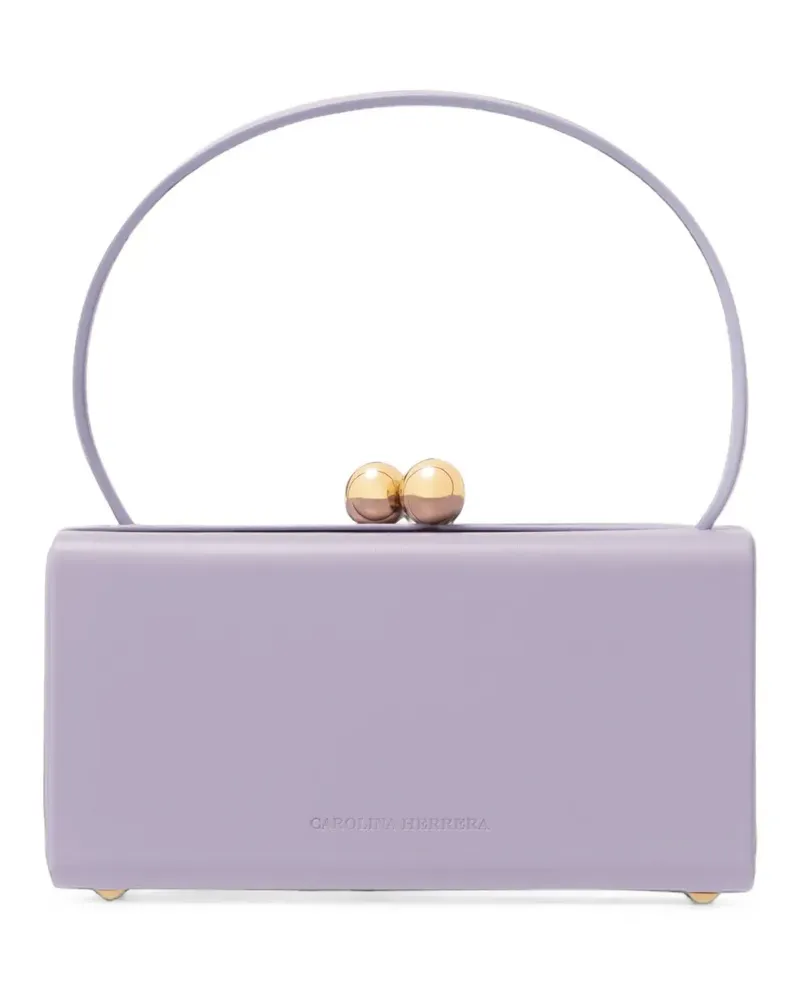 Carolina Herrera New York Mimi leather top handle bag - Violett Violett