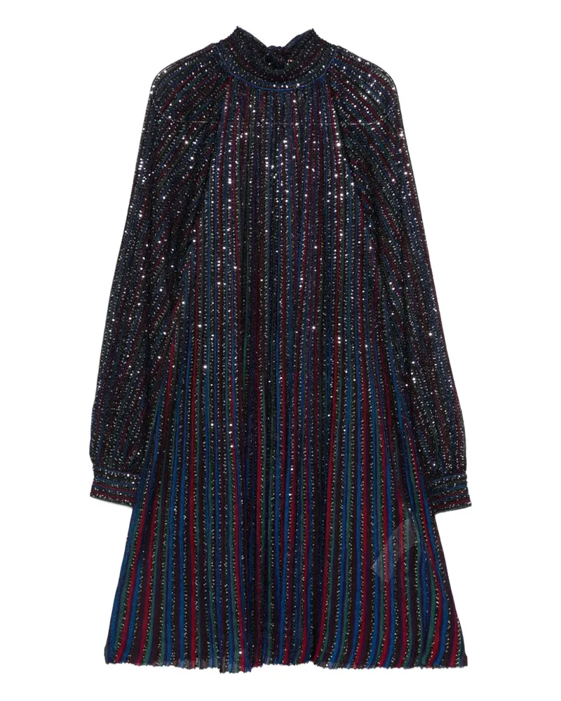 Missoni striped sequin-embellished dress - Blau Blau