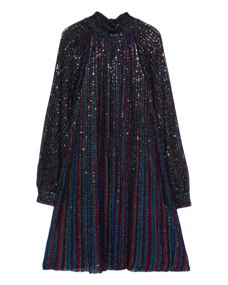 Missoni Gestreiftes Kleid mit Pailletten - Blau Blau