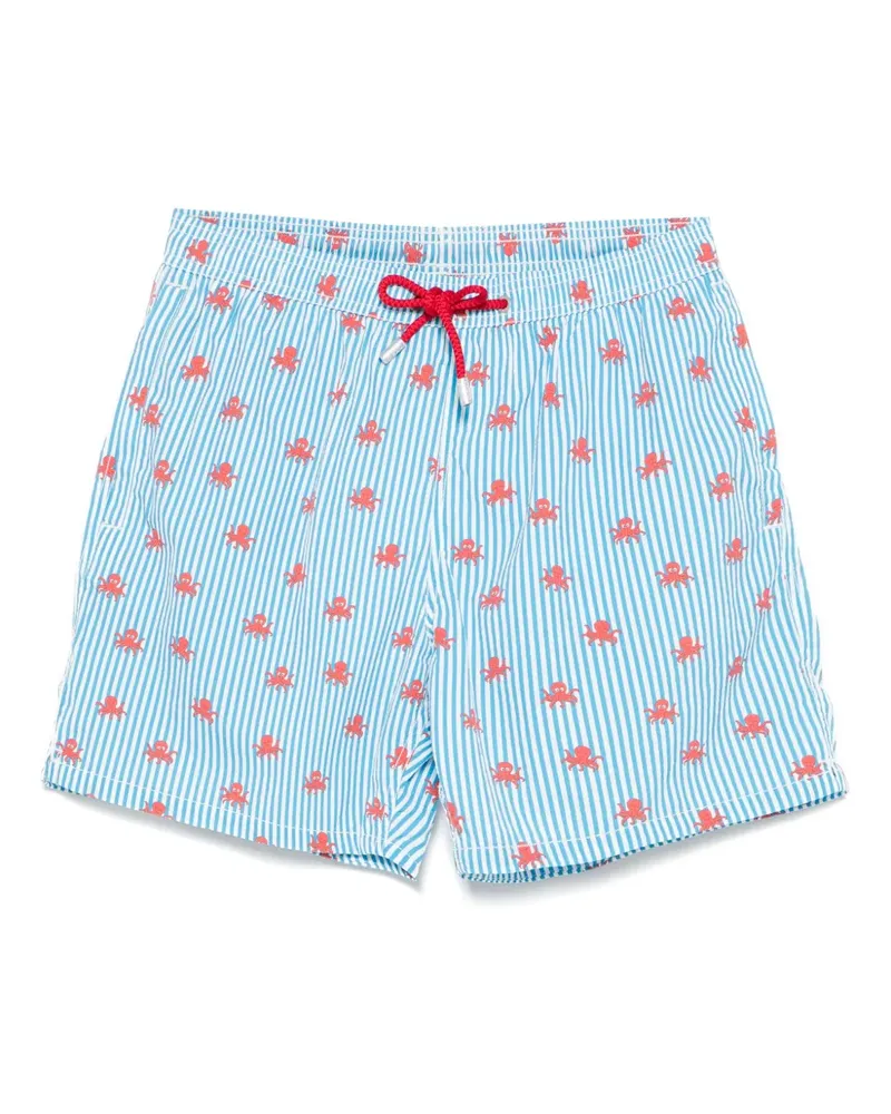 MC2 Saint Barth Badeshorts mit Oktopus-Motiv - Weiß Weiß