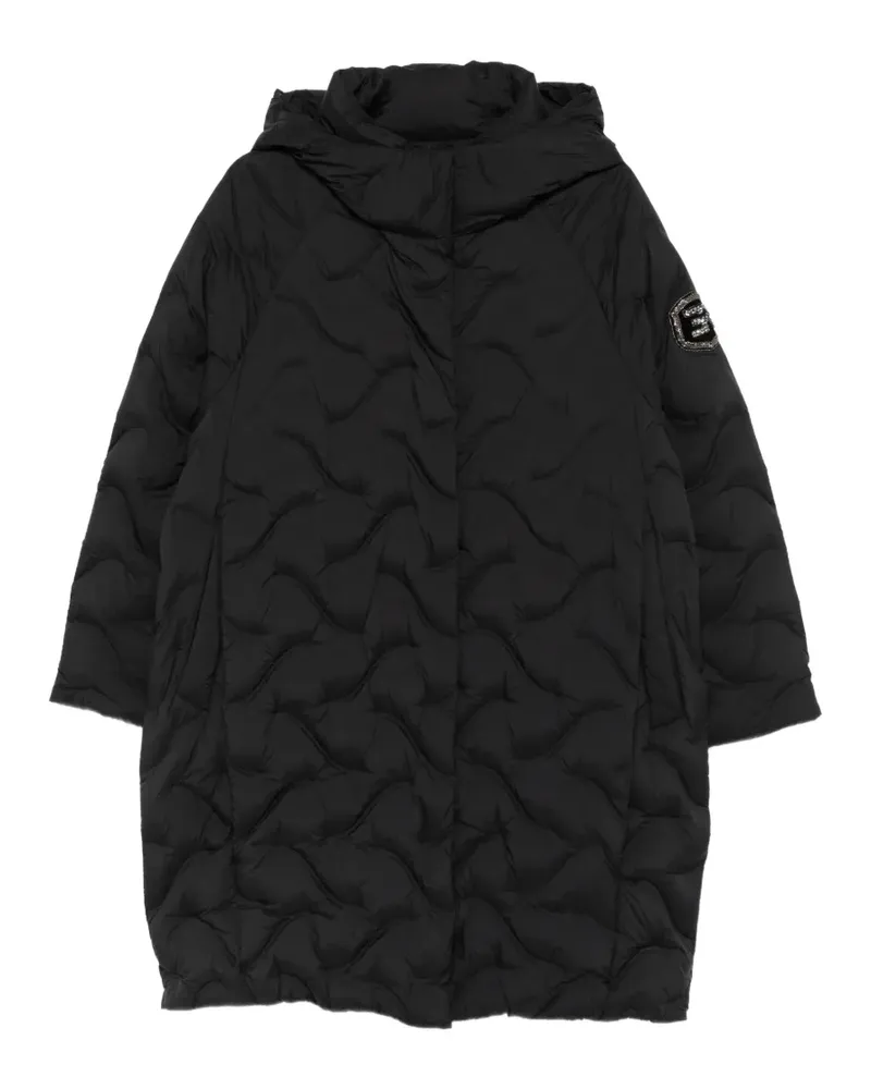 Ermanno Scervino Gesteppte Kapuzenjacke - Schwarz Schwarz