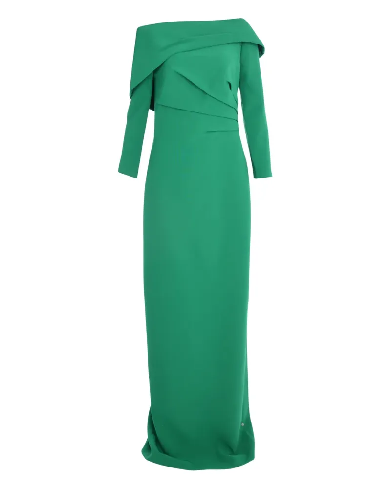 Safiyaa Asymmetrisches Kleid mit langen Ärmeln - Grün Grün