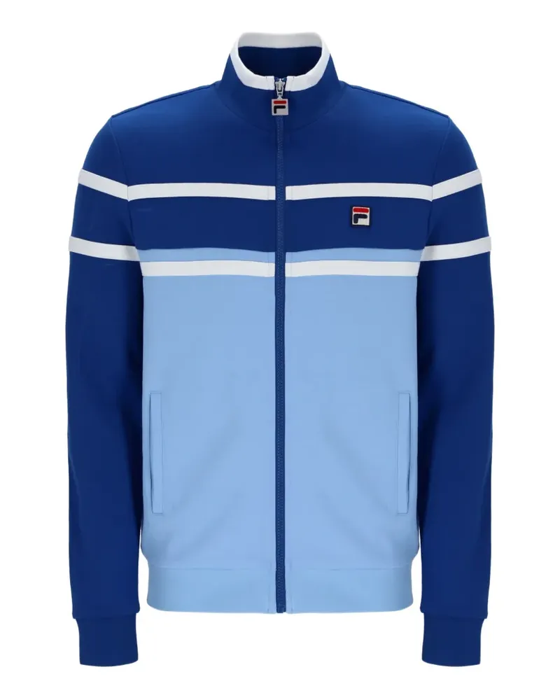 Fila Giovanni contrast-panel track jacket - Blau Blau