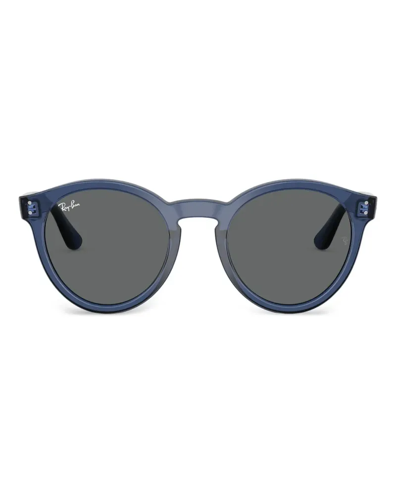 Ray Ban Sonnenbrille mit rundem Gestell - Blau Blau