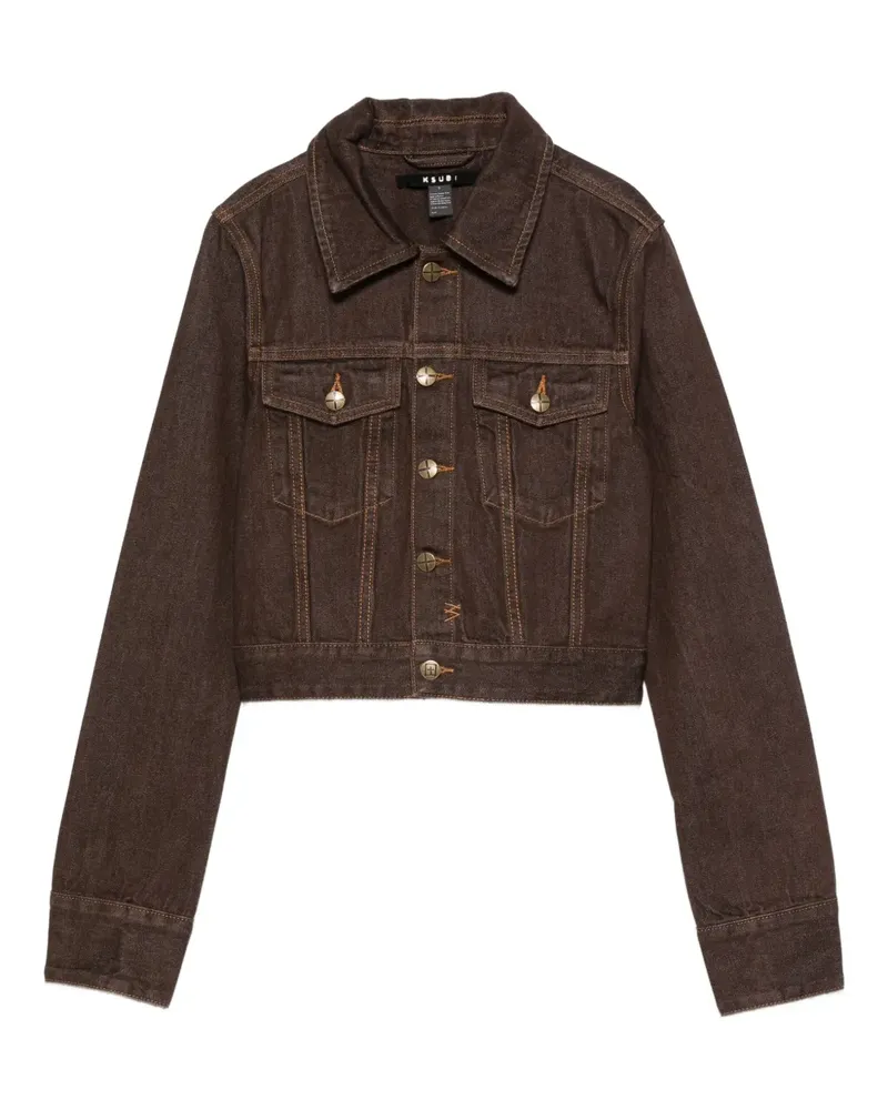 ksubi Klassische Jeansjacke - Braun Braun