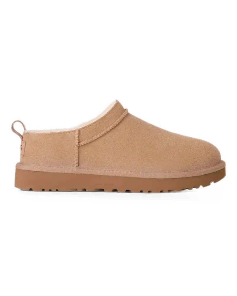UGG Micro logo-patch slip-on boots - Nude Nude