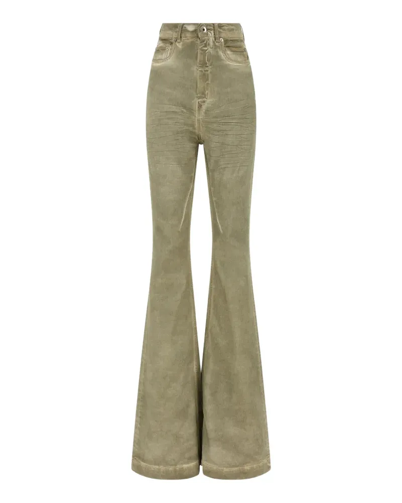 DRKSHDW by Rick Owens high-waisted flared jeans - Grün Grün