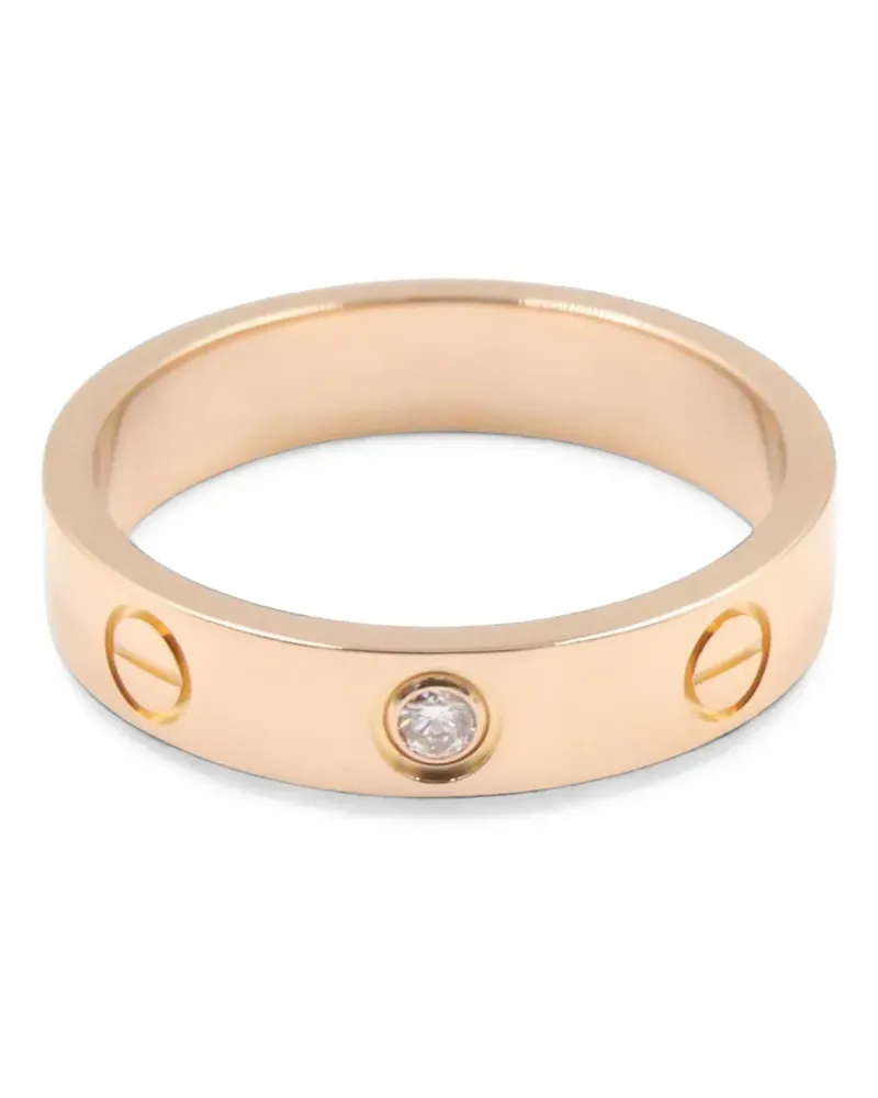 Cartier 2010s mini Love Ring mit Diamant - Rosa Rosa
