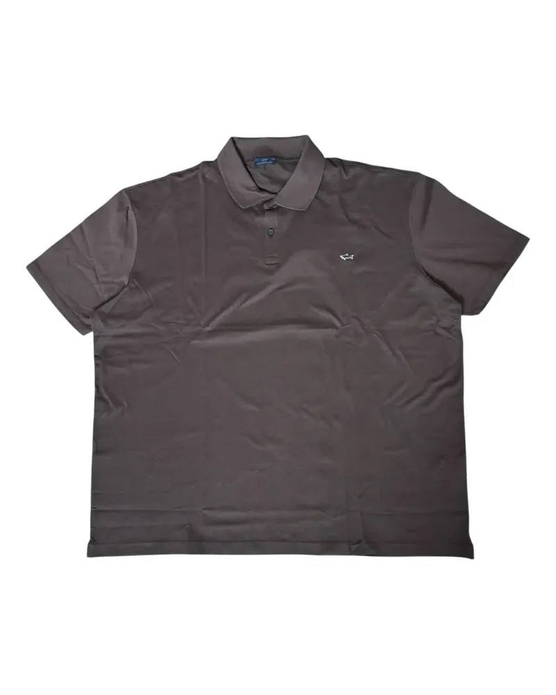 Paul & Shark logo-detail cotton polo shirt - Grau Grau