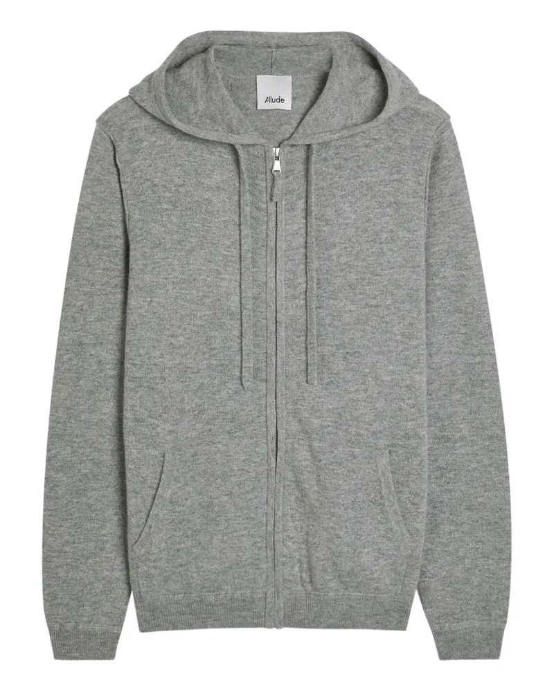 ALLUDE long-sleeve zip-up hoodie - Grau Grau